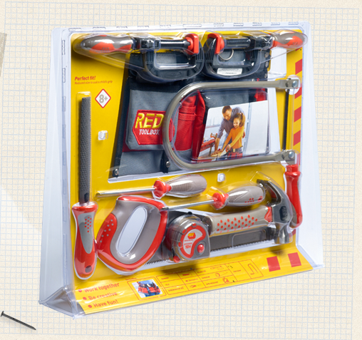Red Toolbox DIY Tools & Carpentry Kits For Kids