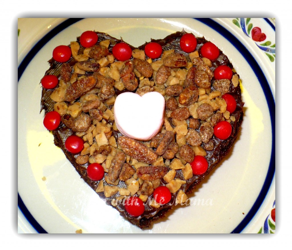 Poverty, But Easy and Delicious Brownie Heart Cakes