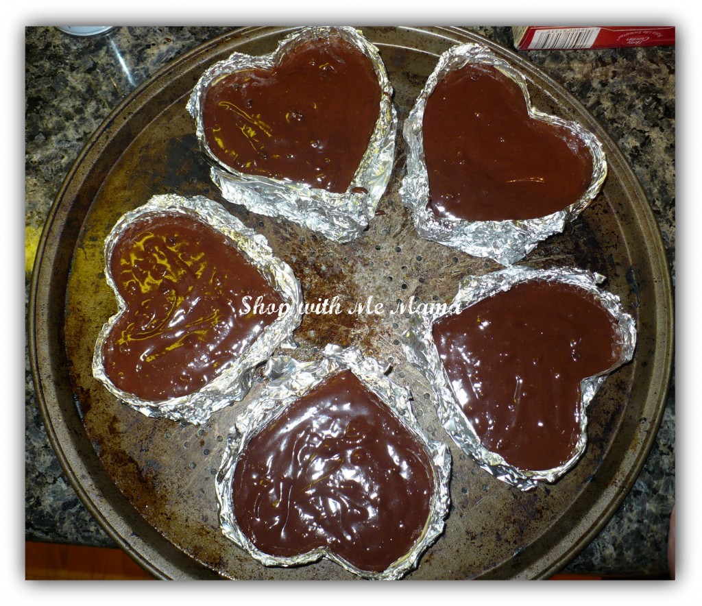 Poverty, But Easy and Delicious Brownie Heart Cakes