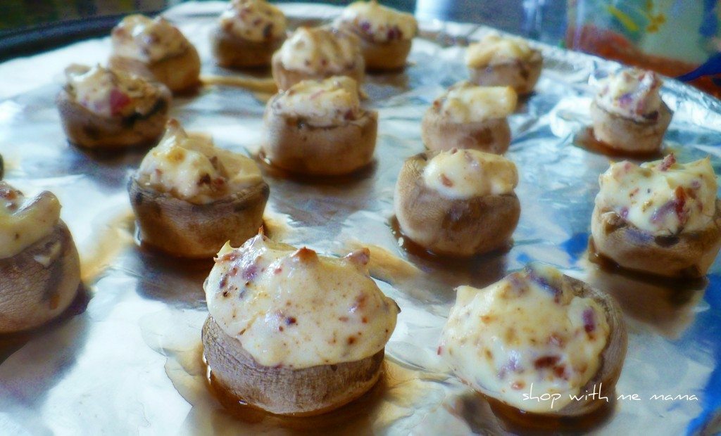 Cream Cheese And Bacon Stuffed Mushrooms