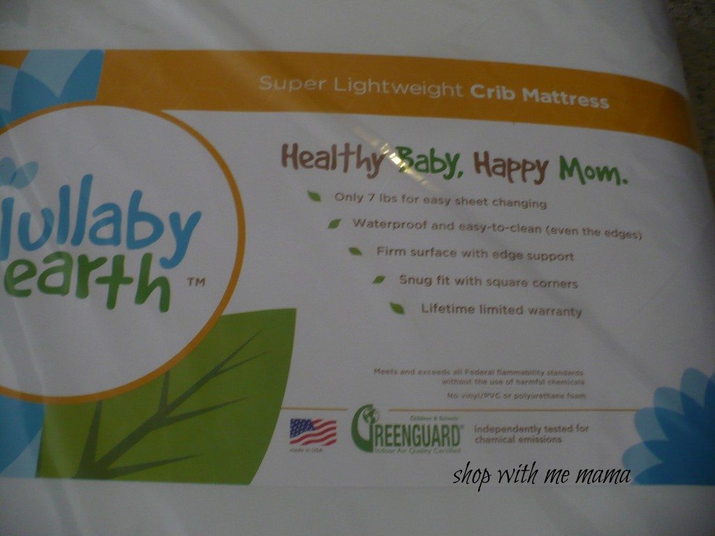 lullaby earth super lightweight crib mattress