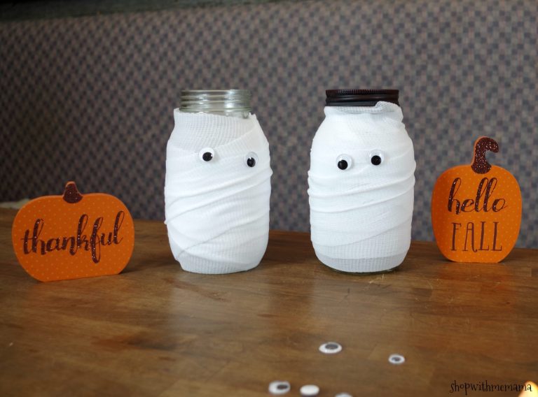light up mummy jars craft