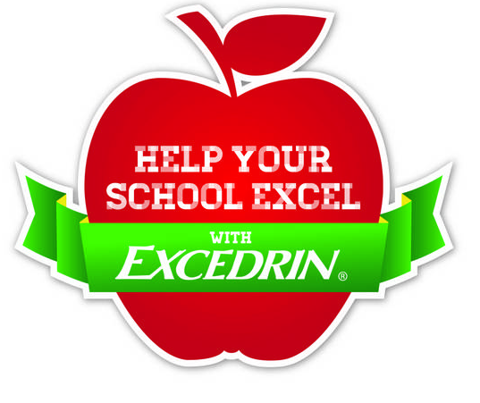 back to school with Excedrin logo