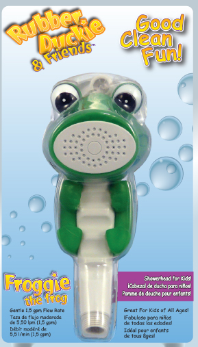 Rubber Duckie And Friends Froggie Showerhead