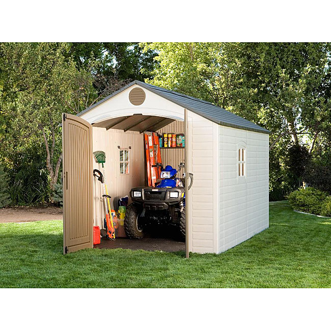 Safely store your items in the Lifetime Storage Shed