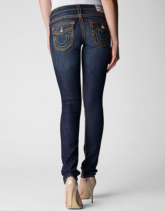 true religion skinny flap pocket jeans