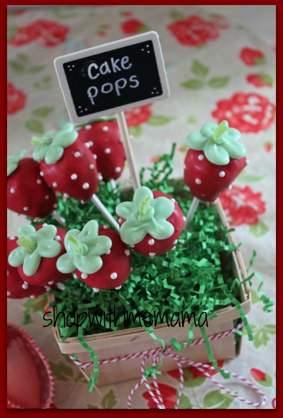 Strawberry cake pops