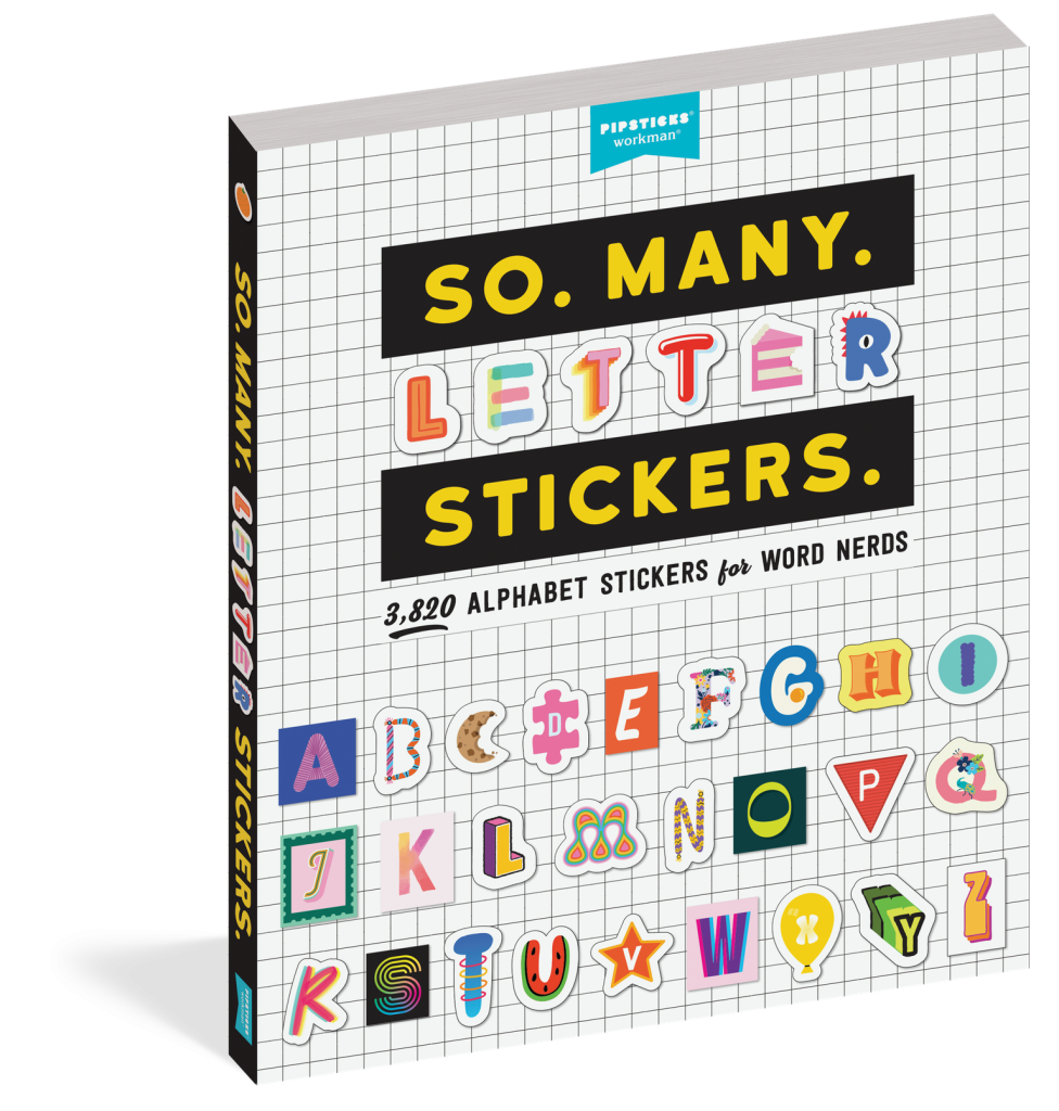 So. Many. Letter Stickers.: Say it, shout it, spell it! Dedicated to the joy of matching a font to every mood, So. Many. Letter Stickers. contains 50 sticker sheets designed with a crafter’s eye so you’ll never run out of A’s. A differently designed alphabet lives on each sheet, ranging from bubble letters to typewriter font – a style for every occasion. This sticker book is for every member of the family: kids looking to have fun, high schoolers decorating back-to-school notebooks, and parents getting organized. Add personality to a family calendar, create headings in a planner, decorate a chore chart, or have play around with the family—these are just some of the ways these stickers can be used.
