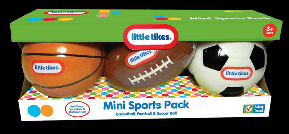 little tikes mini sports pack of balls