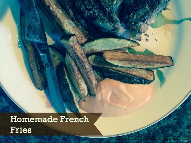 homemade french fries in philips airfryer