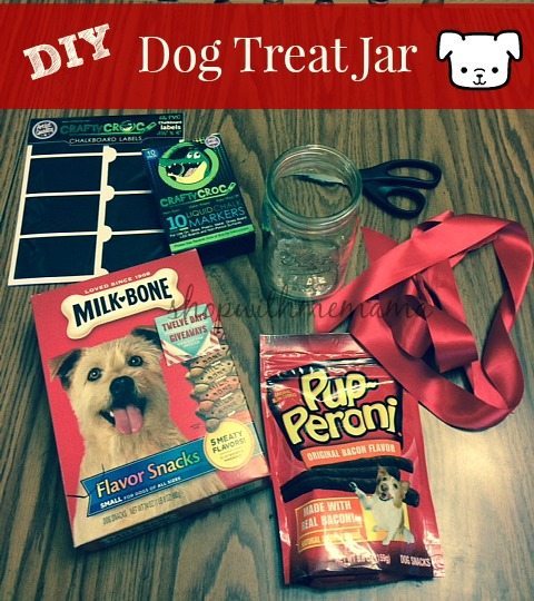 DIY Holiday Treat Jar For Your Dog