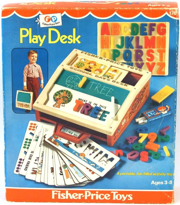 fisher price vintage portable play desk