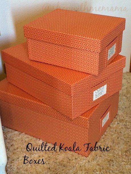 Get Organized with Fabric Boxes & Bins From Quilted Koala!