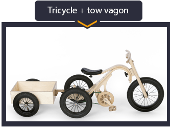 Leg&Go Tricycle and tow wagon
