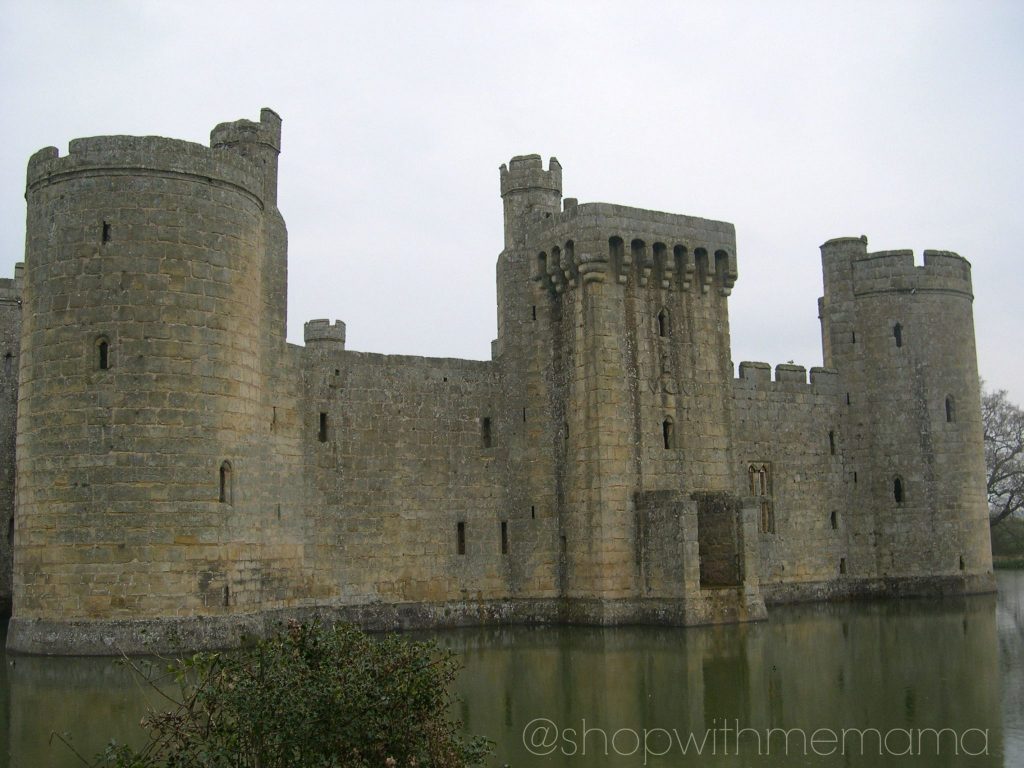 Bodiam Castle with water