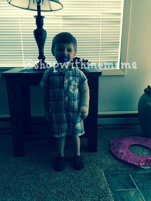 Le Top Plaid Romper For Toddler