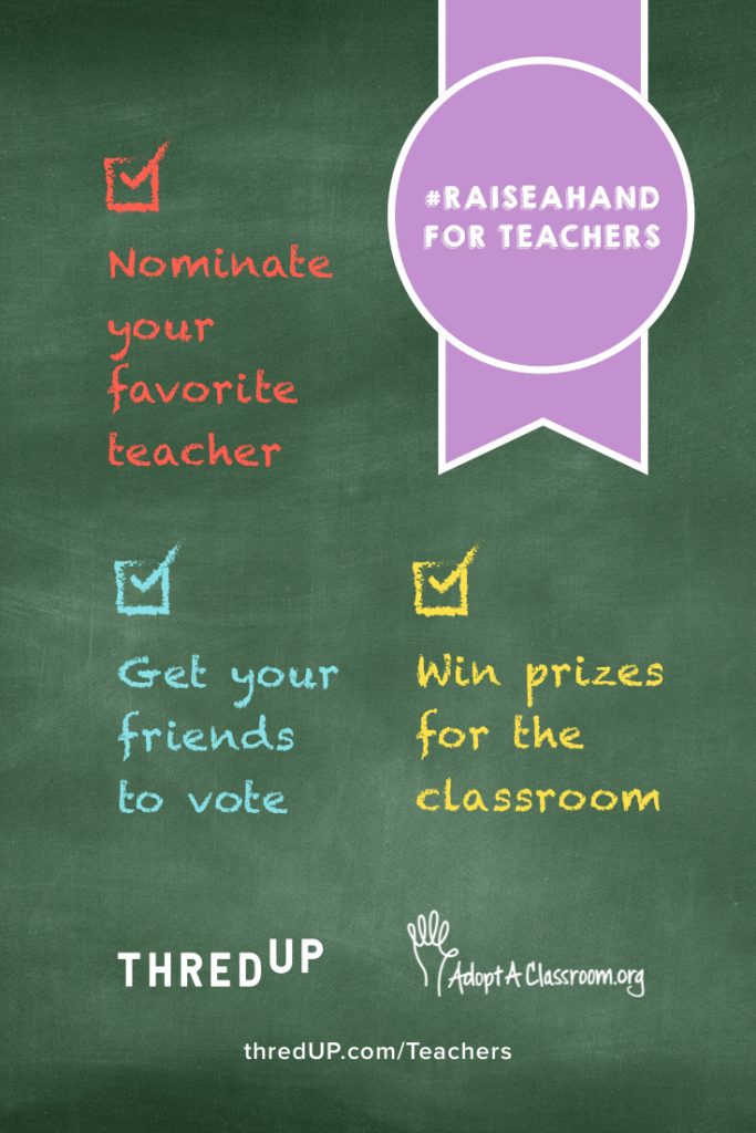 Nominate your favorite teacher
