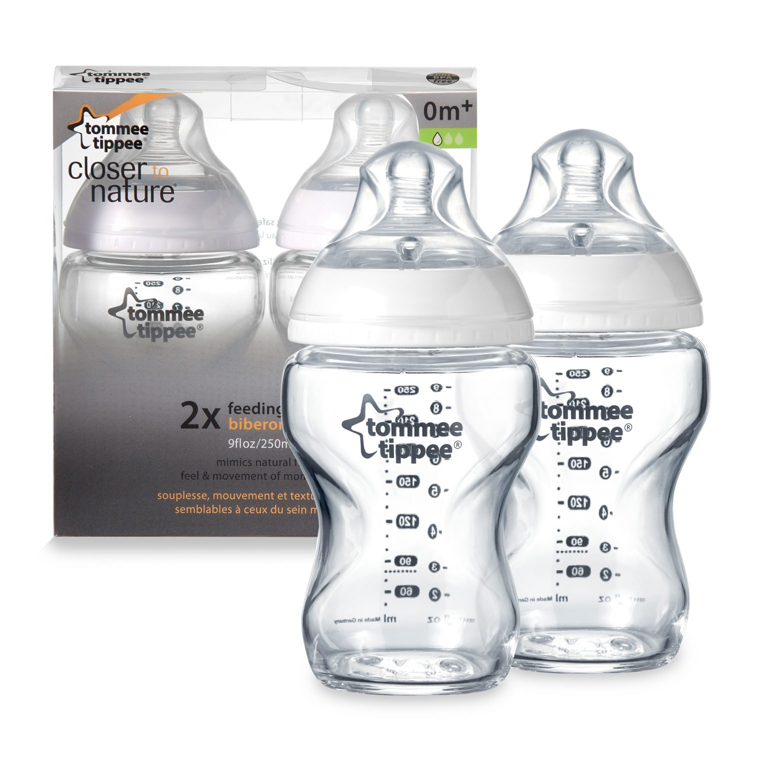 Tommee Tippee Closer to Nature Glass Bottles