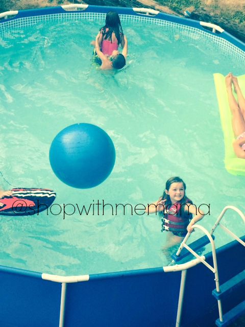 kids playing in pool