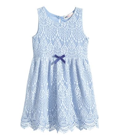 blue lace dress