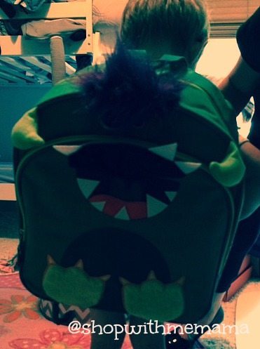 Flipeez Green Monster Backpack