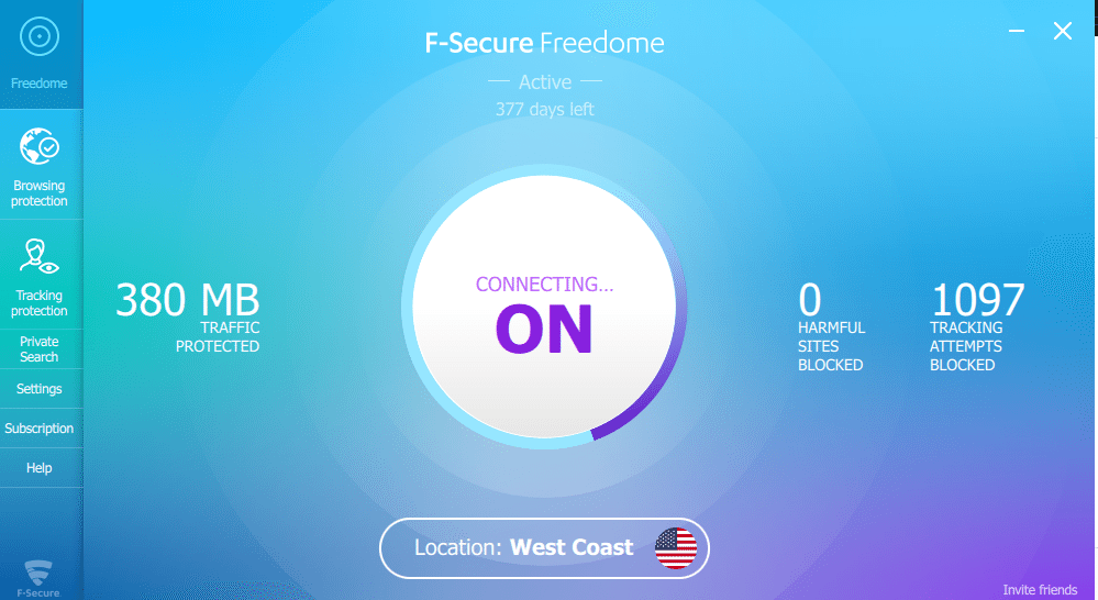 F-Secure Freedome Security App