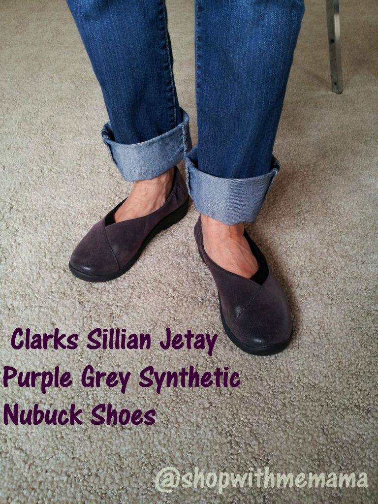 Sillian Jetay Purple Grey Synthetic Nubuck