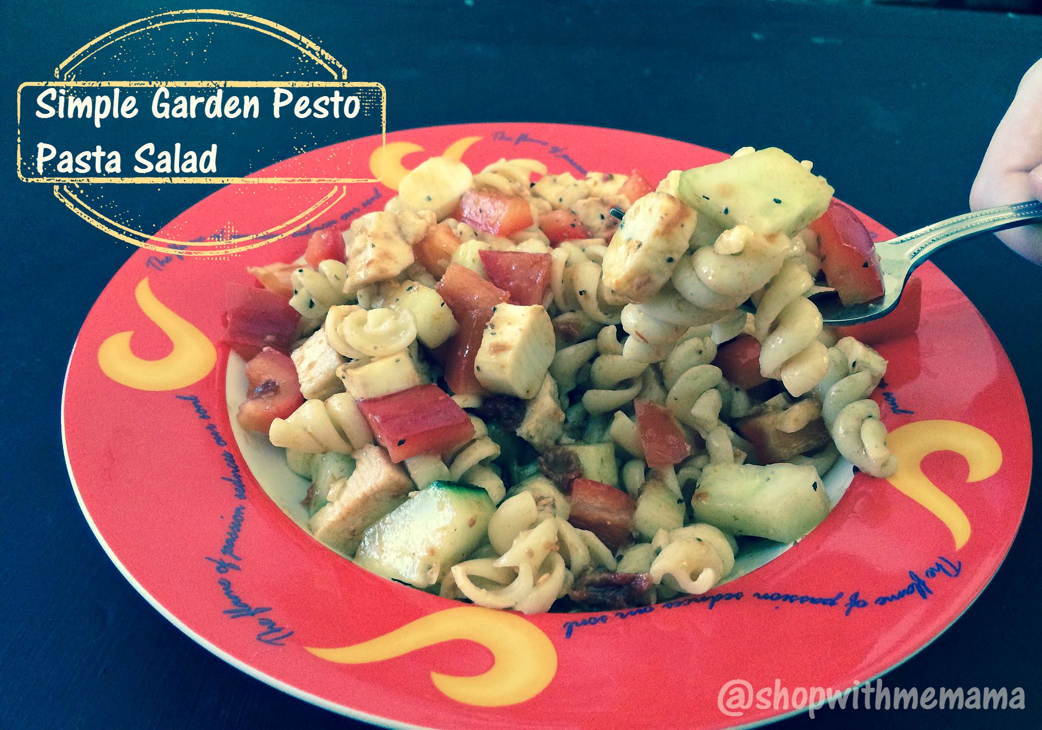 Simple Garden Pesto Pasta Salad