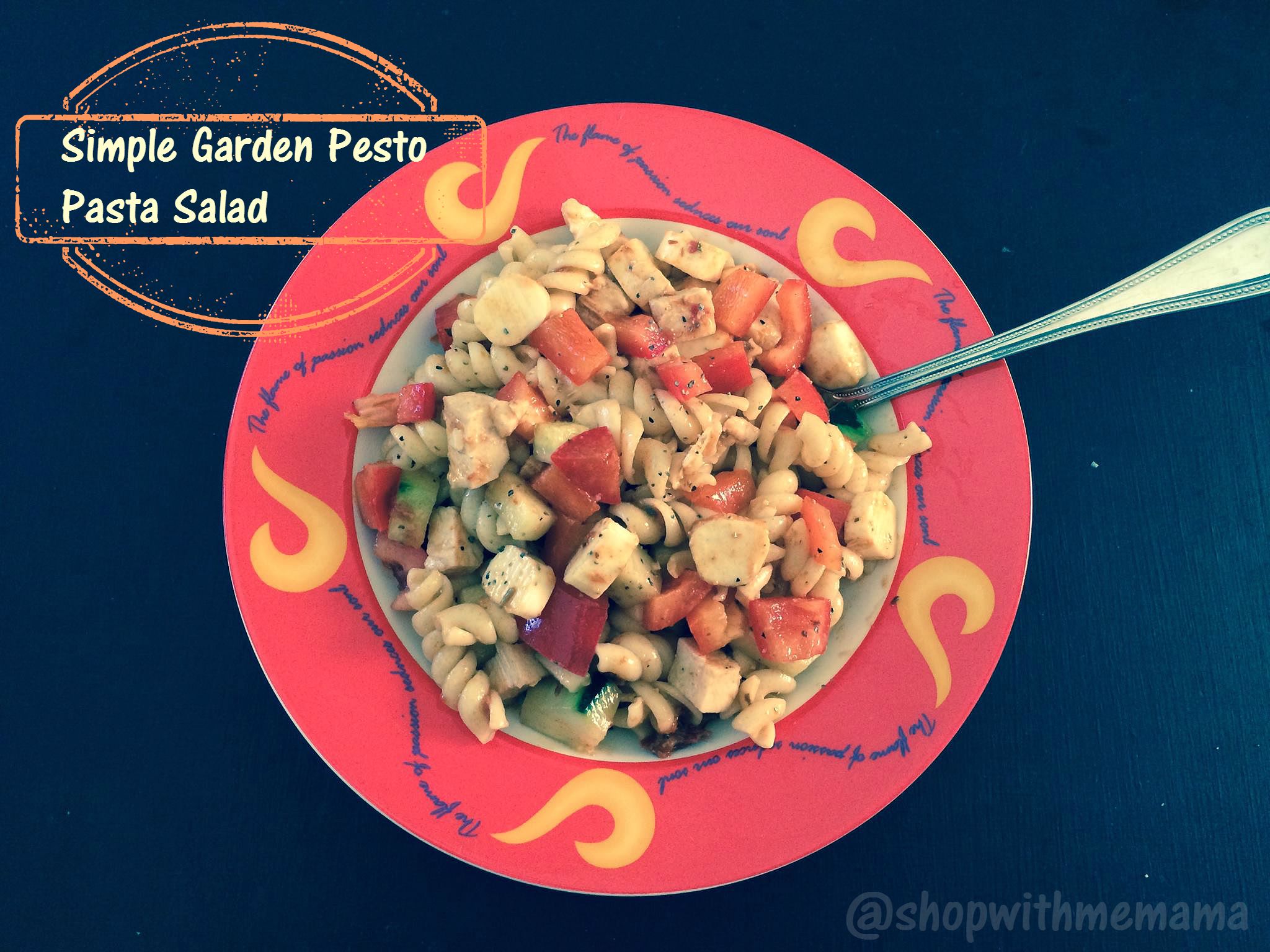 Simple Garden Pesto Pasta Salad