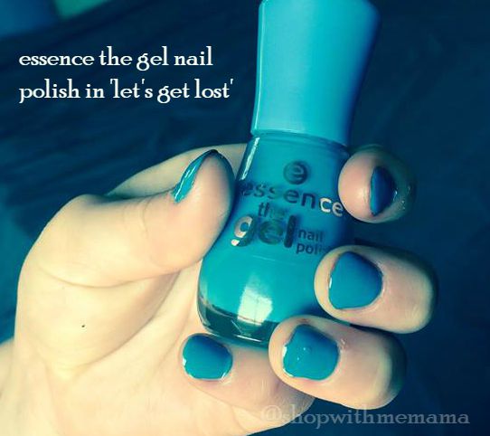 essence gel nail polish in lets get lost blue