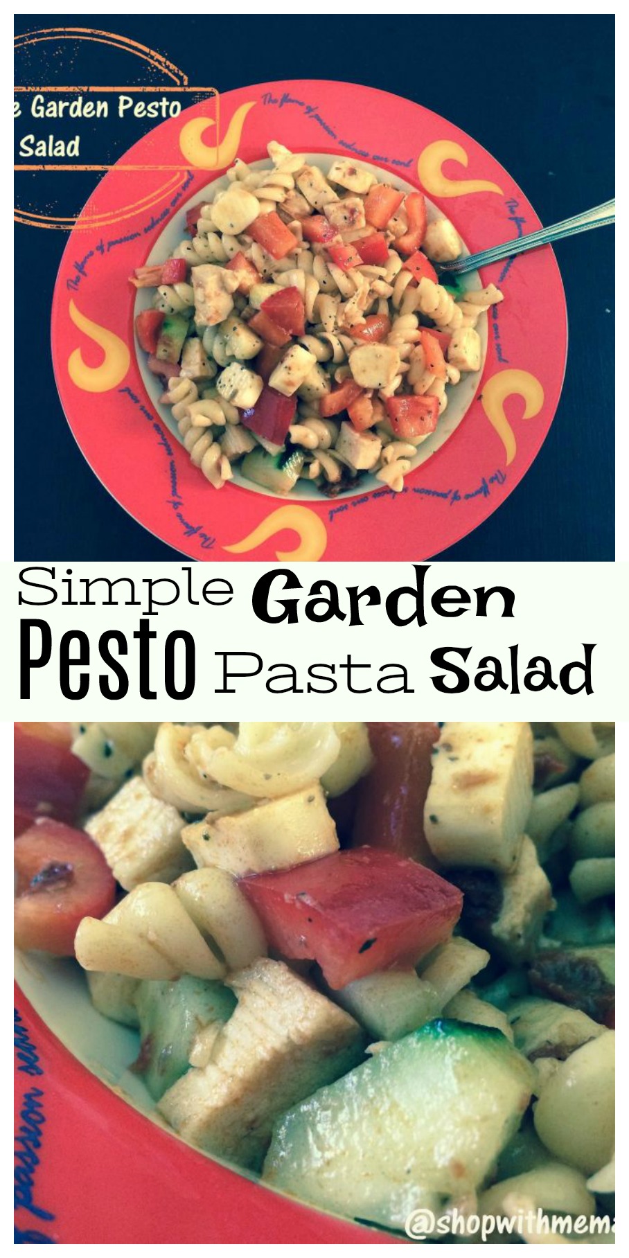 Simple Garden Pesto Pasta Salad 