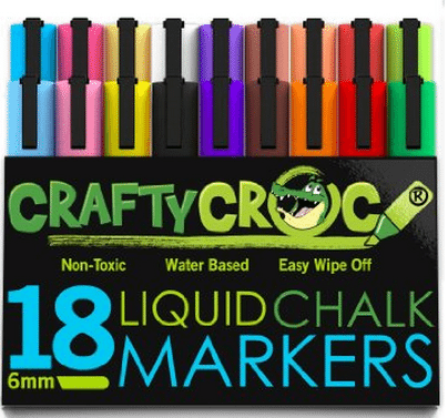 CraftyCroc Liquid Chalk Markers 18 Pack Giveaway