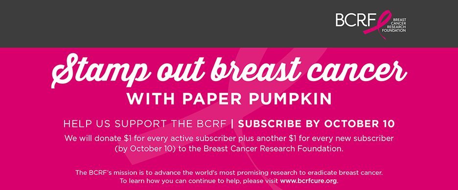 Stamp Out Breast Cancer With Paper Pumpkin