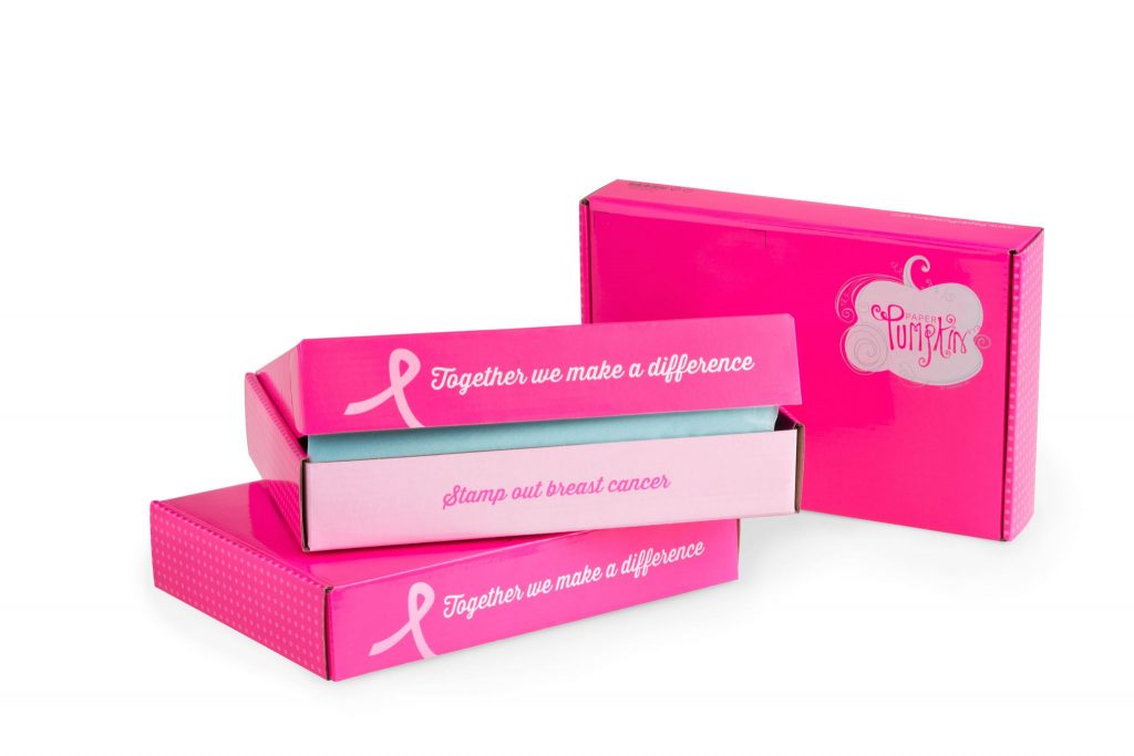 Stamp Out Breast Cancer With Paper Pumpkin
