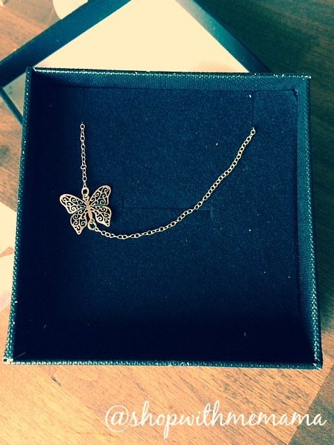 Dainty Butterfly Necklace By HLcollection