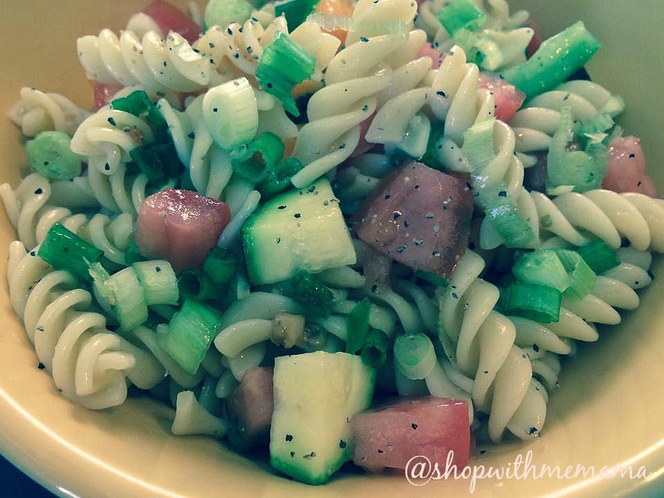 Easy Autumn Pasta Salad With Fresh Veggies