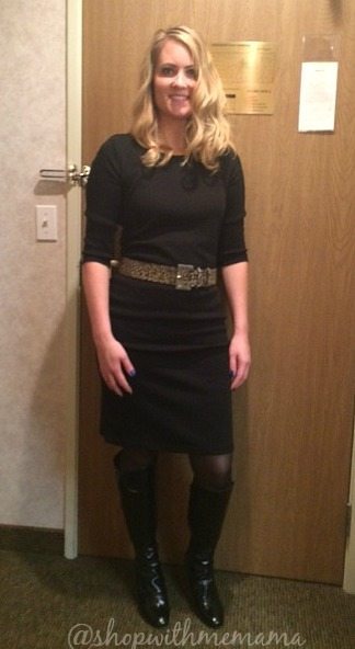 Comfortable Sweater Dress and Ruched Tall Boots From metrostyle