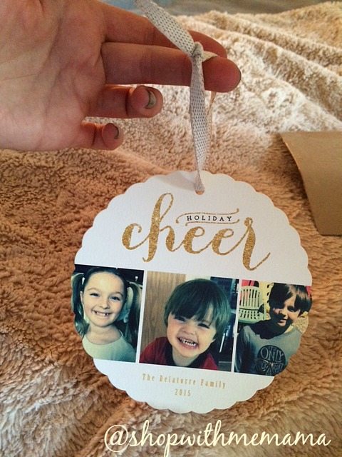 Sparkling Cheer Holiday Ornament Cards