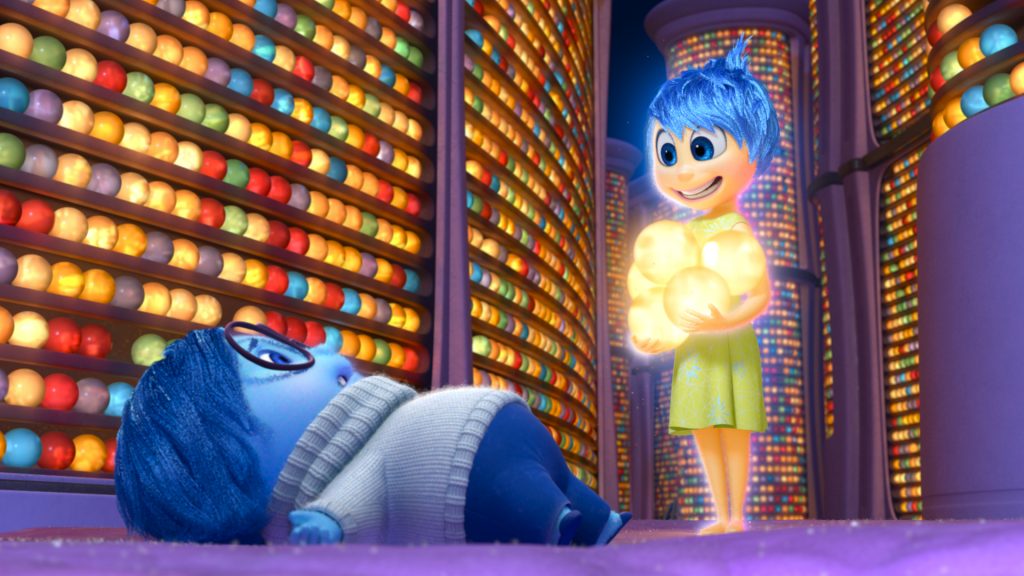 INSIDE OUT - Pictured (L-R): Sadness, Joy. ?2015 Disney?Pixar. All Rights Reserved.