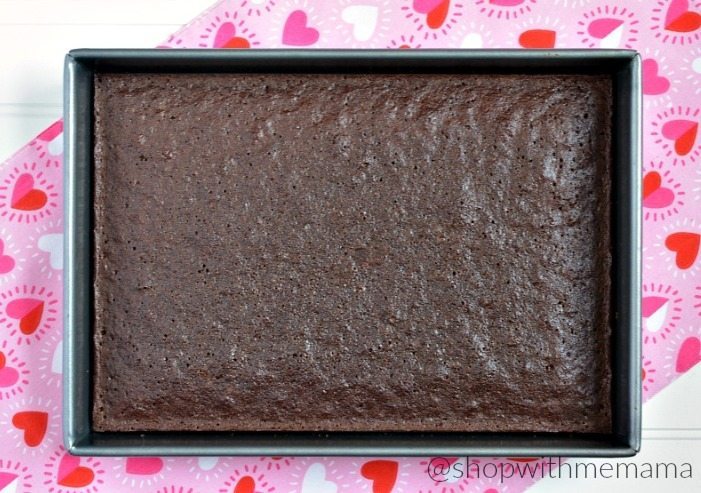 Heart Shaped Brownies With Cherry Filling