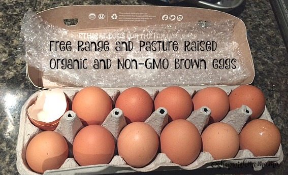 Free Range and Pasture Raised Organic and Non-GMO Brown eggs 