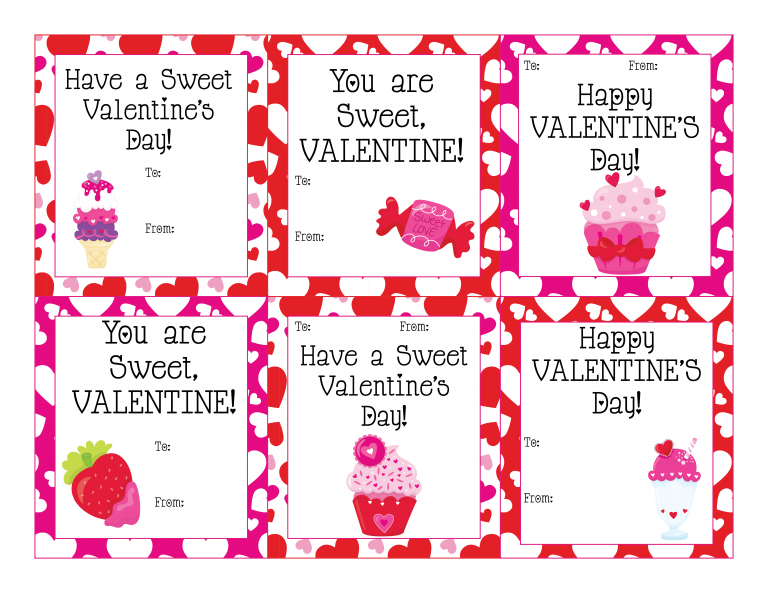 Free Valentines Day Card Printables - Shop With Me Mama