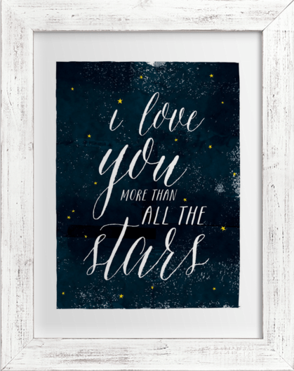 Stargaze printed art