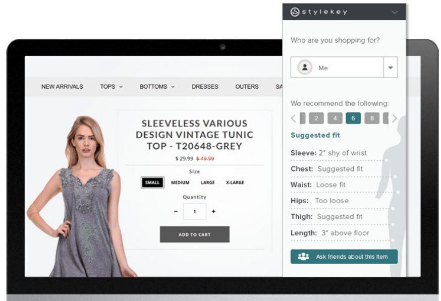 personalized online shopping StyleKey