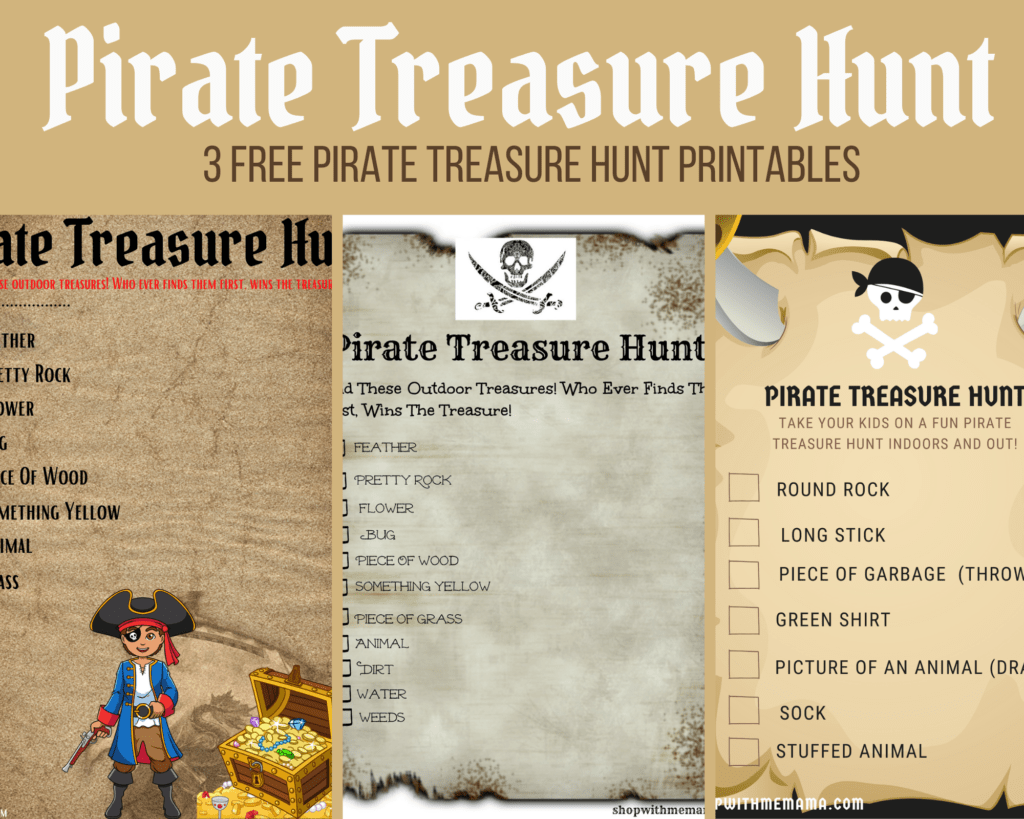 Pirate Treasure Hunt for kids: printable treasure hunt ages 5-10 – Blimey  Box