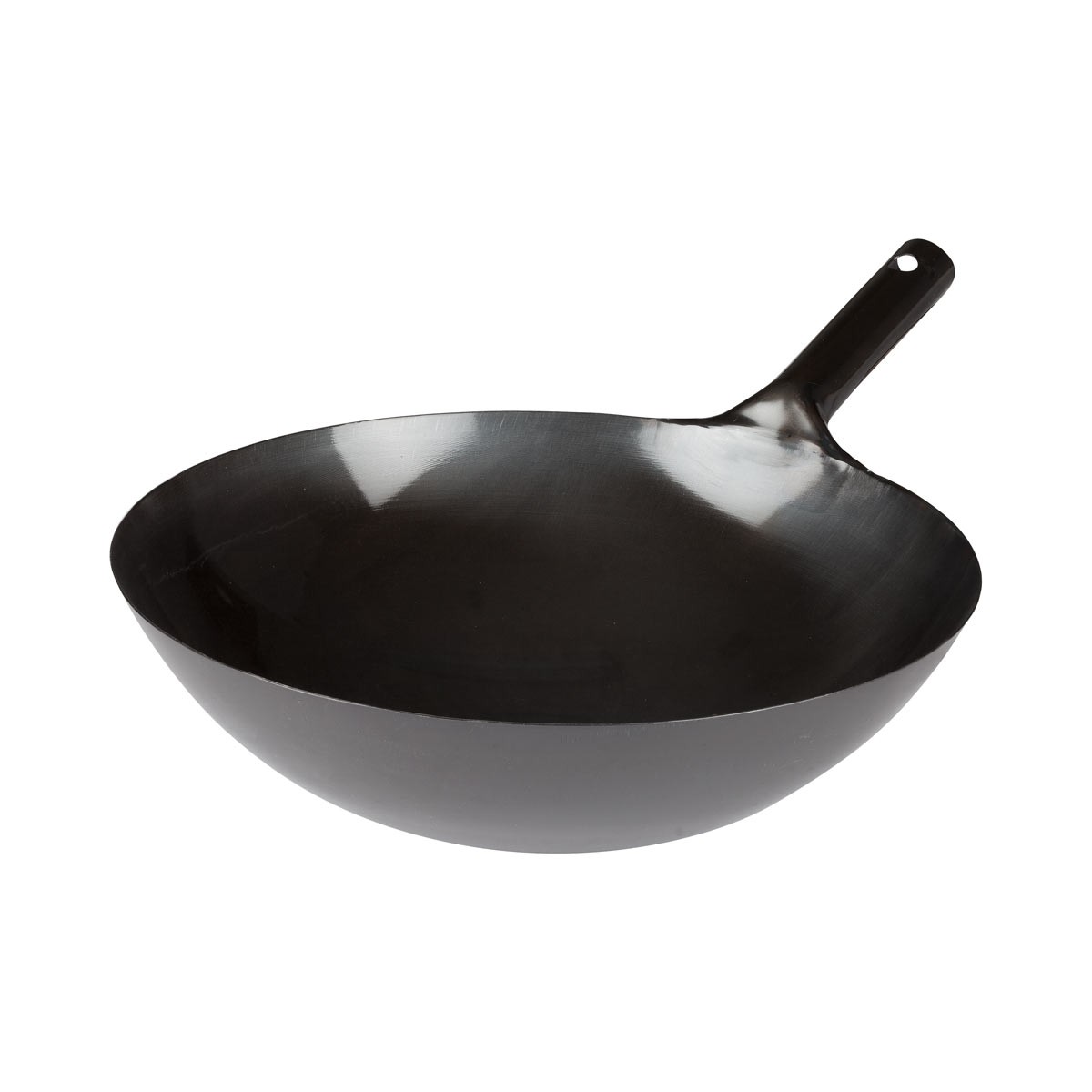 16" Black Carbon Steel Japanese Wok