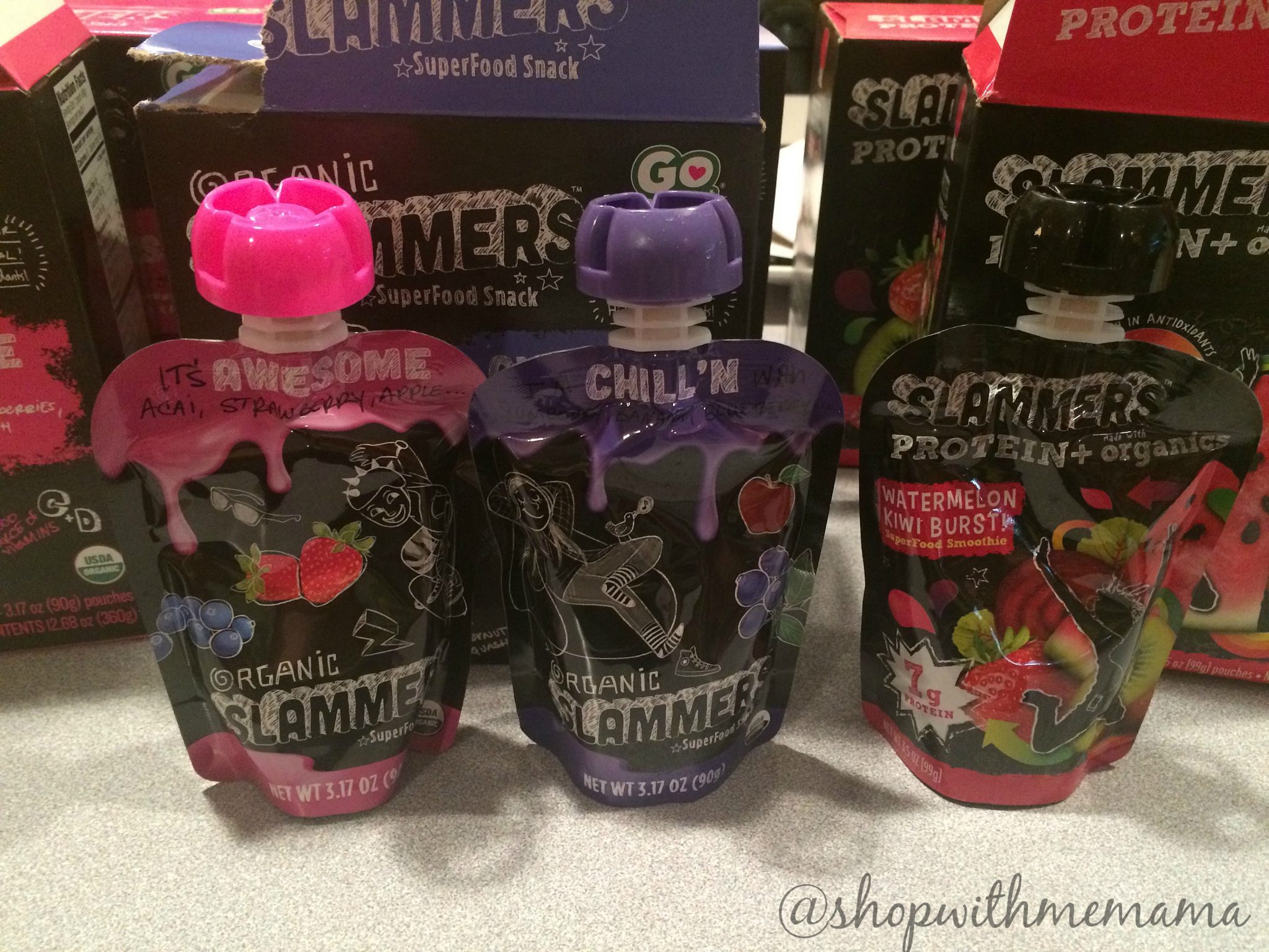 Organic Slammers healthy snack for kids and adults giveaway revivew