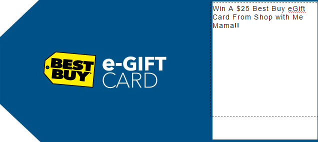 Win A $25 Best Buy eGift Card