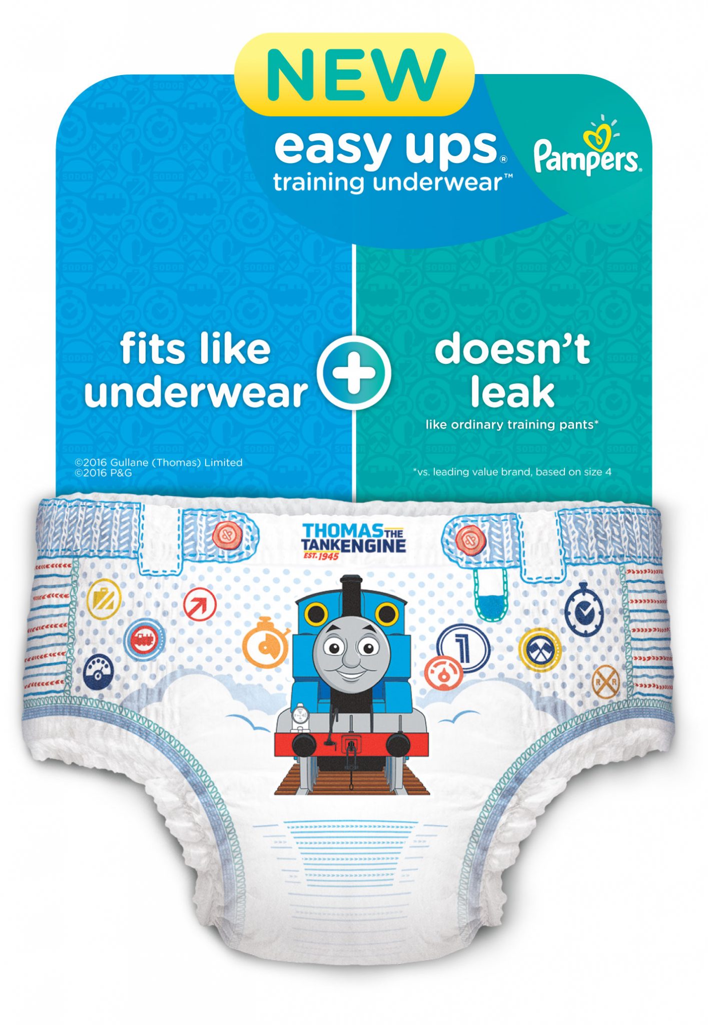 New And Improved Pampers Easy Ups Training Underwear