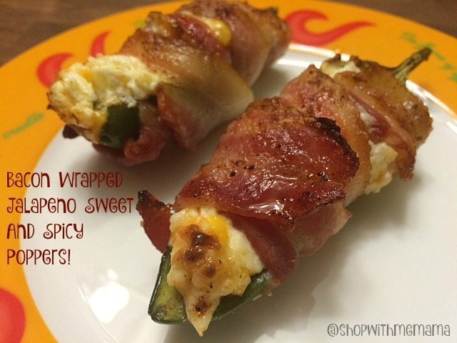 Bacon Wrapped Jalapeno Sweet And Spicy Poppers Appetizer